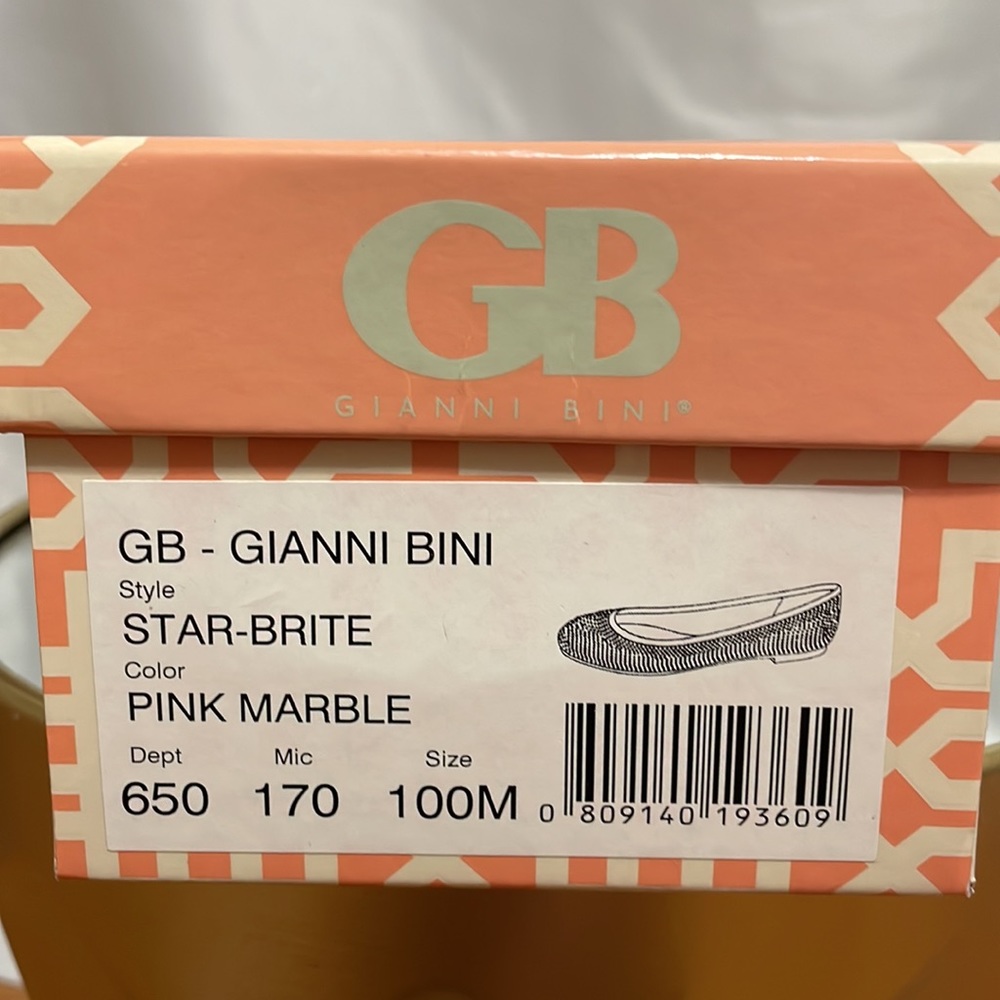 Gianni Bini Star Bright Pink Marble size 10 NWT - Picture 9 of 10